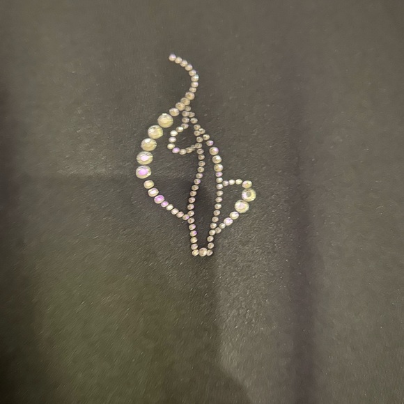 Baby Phat Black Sleeveless Bodysuit with Rhinestone Detail - Picture 2 of 6